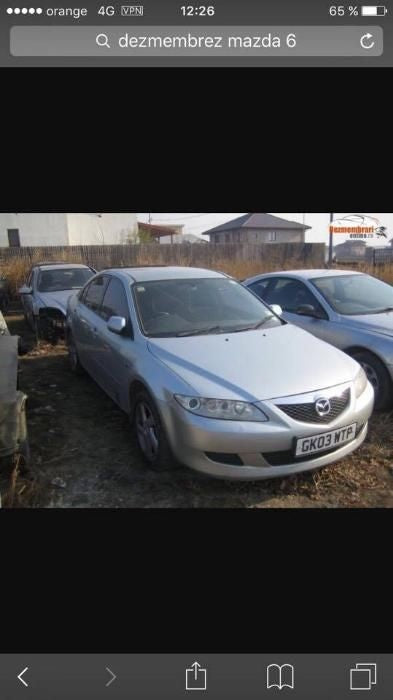 Dezmembrez Mazda 6 2,0 diesel fab 2006.cutie manuala 6+1 trepte.