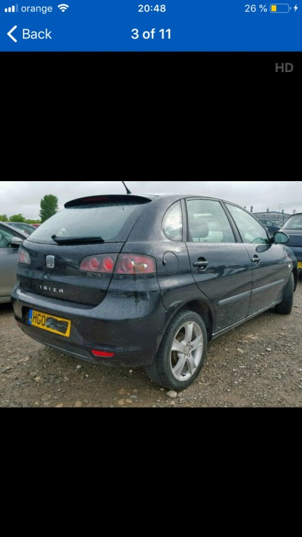 Dezmembrez seat ibiza 1.2 benzina 2008