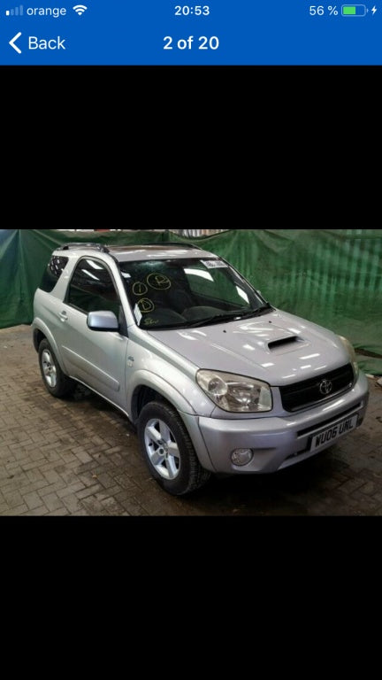 Dezmembrez toyota rav 4, 2.0 d,motor,cutie,turbo,planetara,capota,bara,far,cutie de transfer,haion,egr,stop